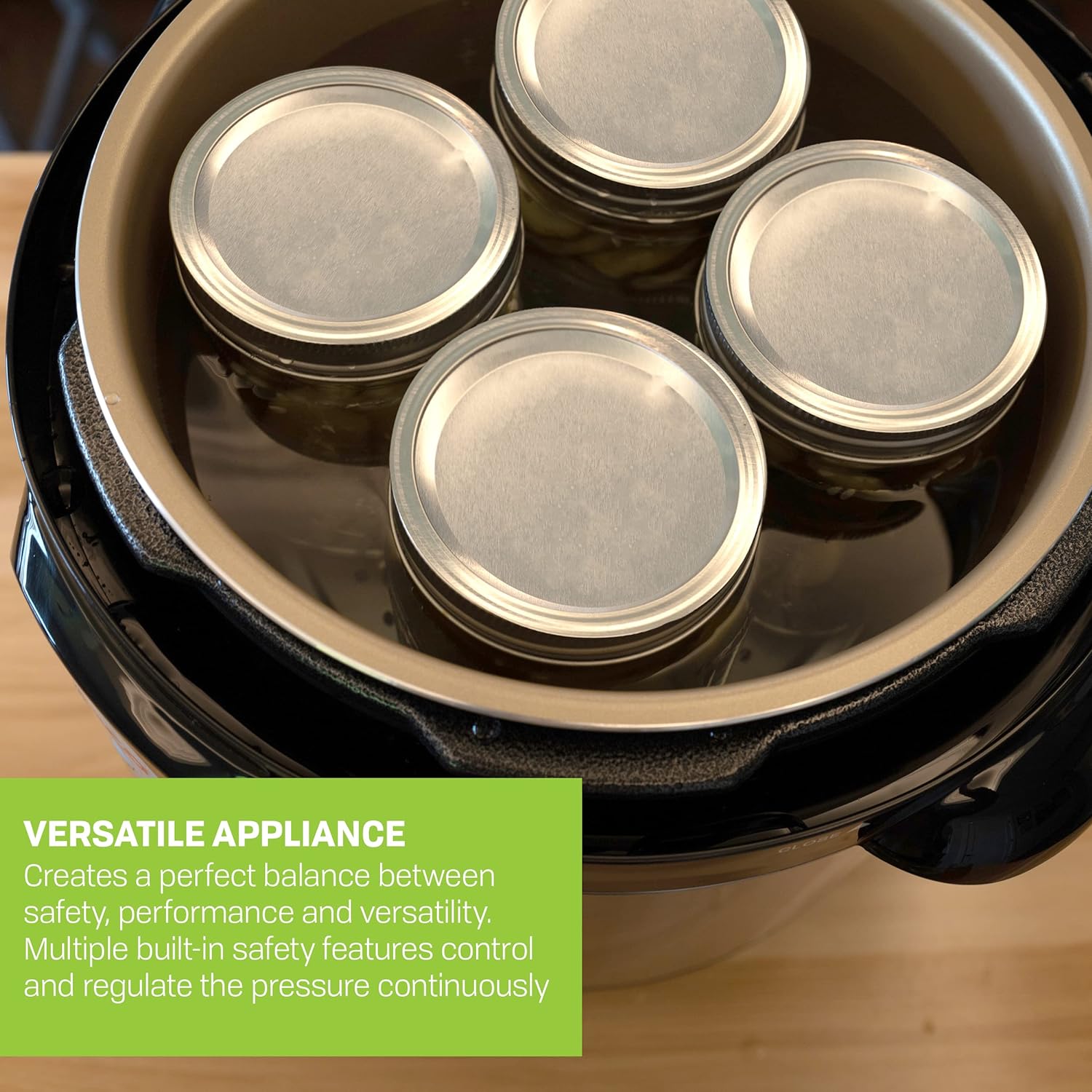 CAREY DPC-9SS Smart Electric Pressure Cooker and Canner, Stainless Steel, 9.5 Qt1