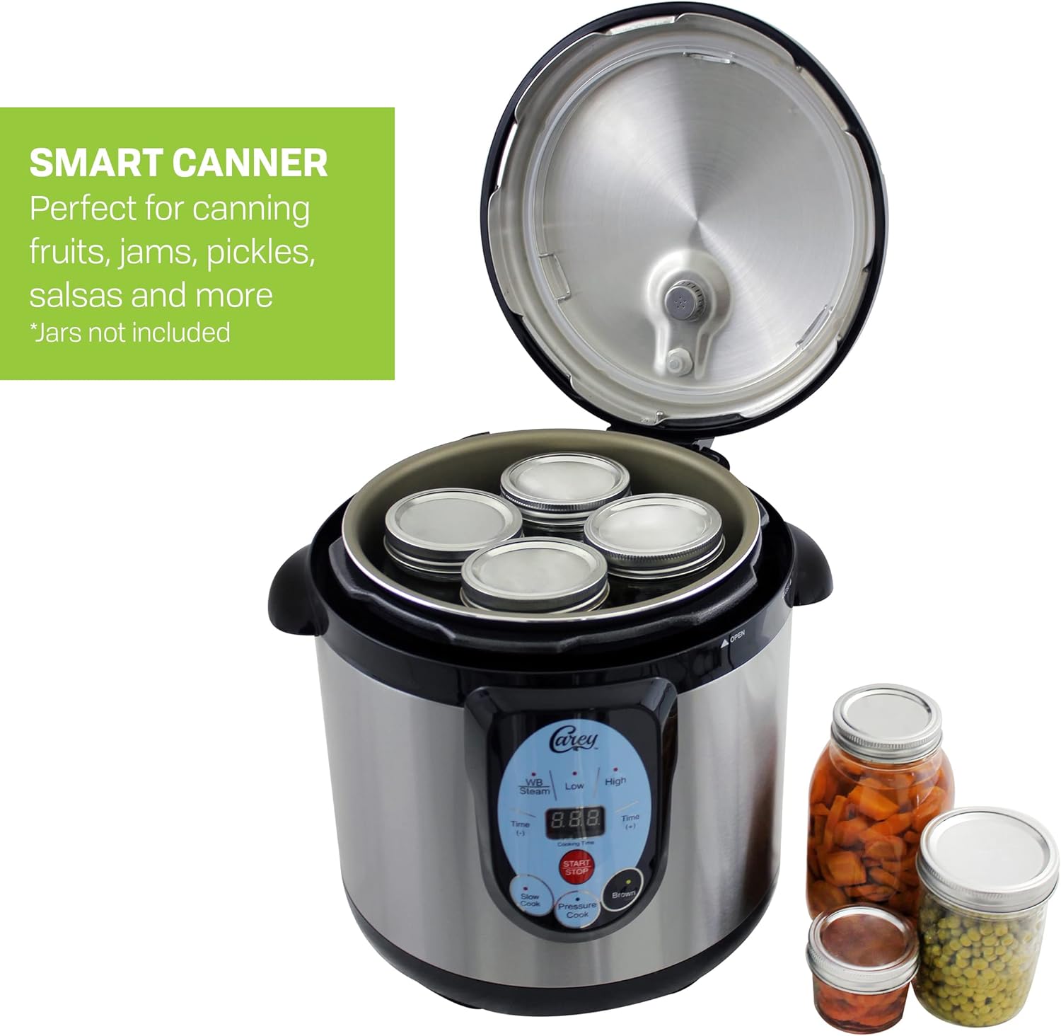 CAREY DPC-9SS Smart Electric Pressure Cooker and Canner, Stainless Steel, 9.5 Qt4
