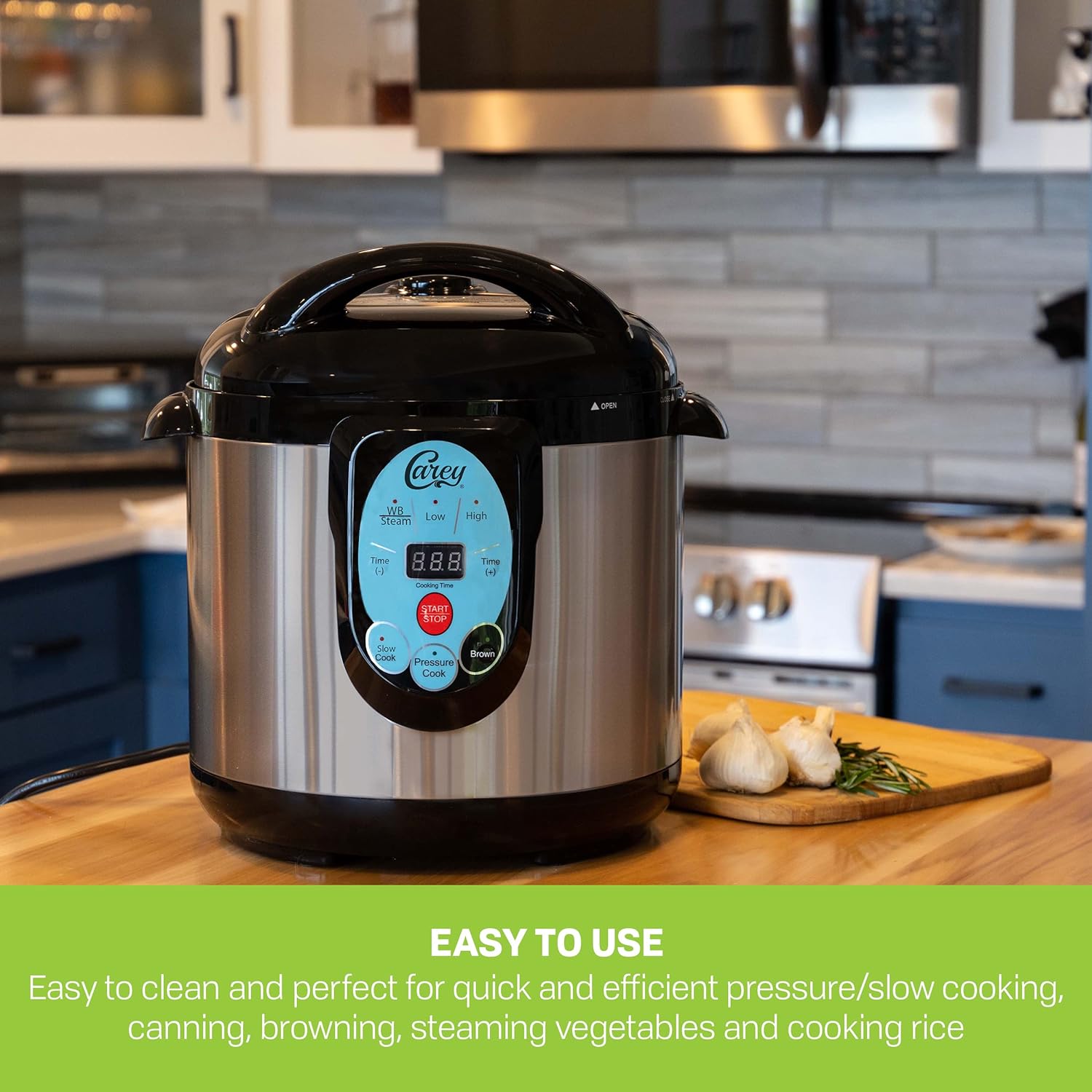 CAREY DPC-9SS Smart Electric Pressure Cooker and Canner, Stainless Steel, 9.5 Qt9