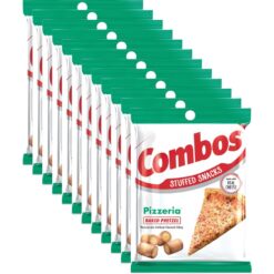 COMBOS Pizzeria Pretzel Baked Snacks 6.3-Ounce Bag (Pack of 12)