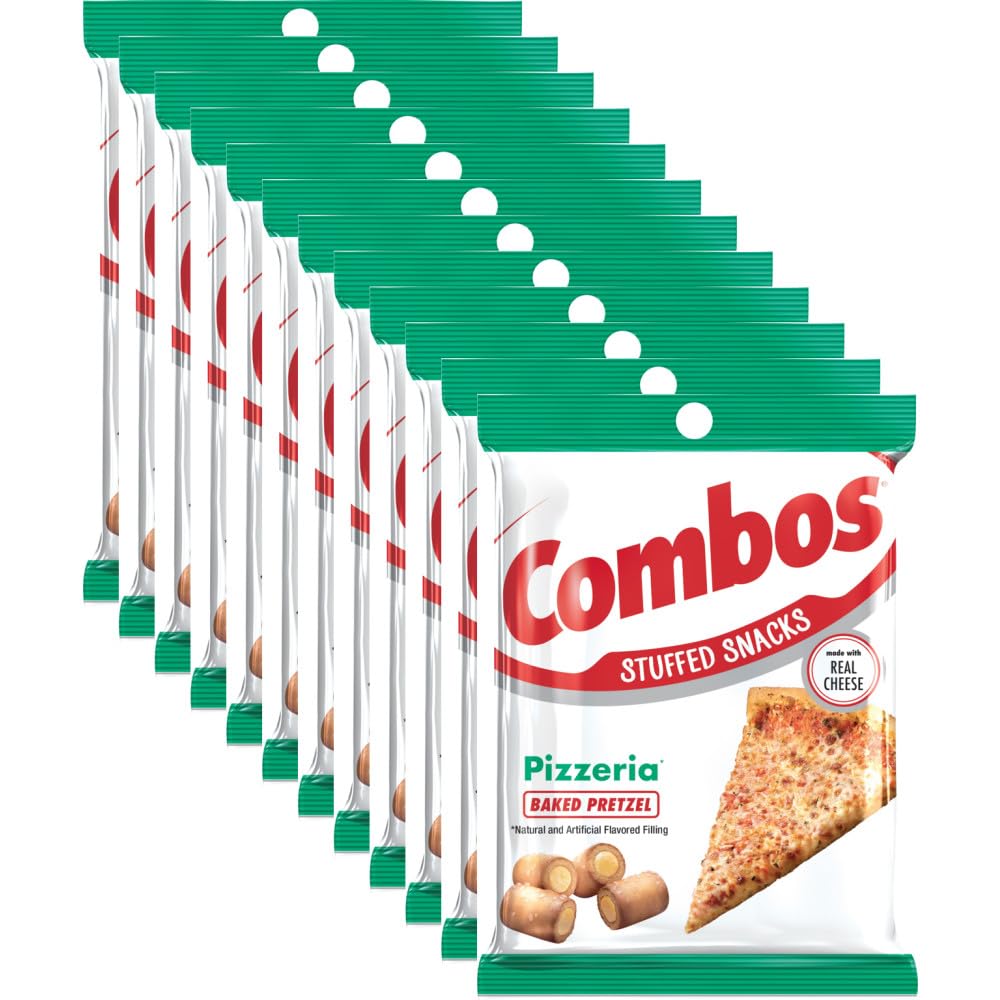 COMBOS Pizzeria Pretzel Baked Snacks 6.3-Ounce Bag (Pack of 12) COMBOS Pizzeria Pretzel Baked Snacks 6.3-Ounce Bag (Pack of 12)