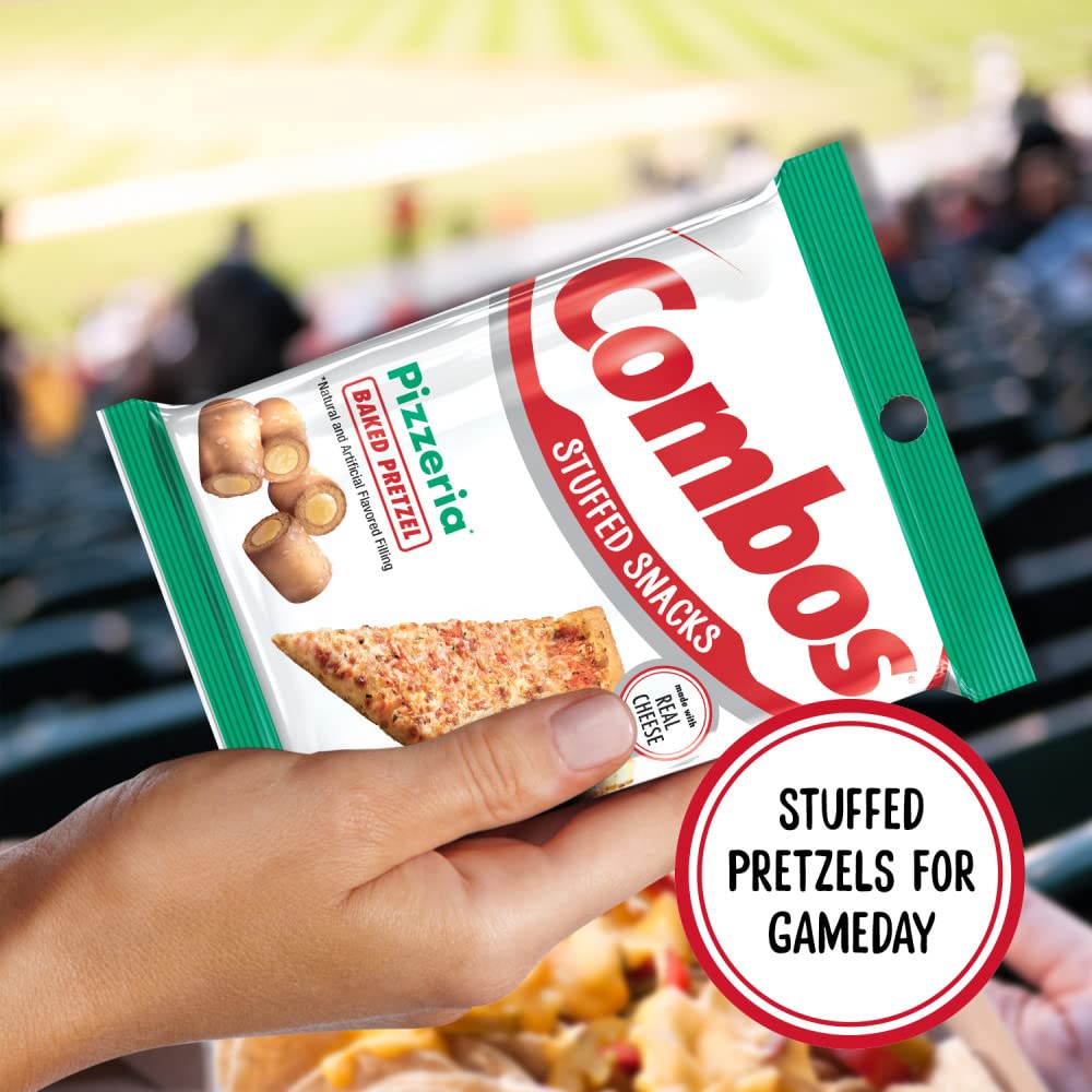 COMBOS Pizzeria Pretzel Baked Snacks 6.3-Ounce Bag (Pack of 12)7