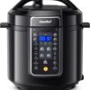 COMFEE’ 9-in-1 Electric Pressure Cooker, 14 Presets Instant Multi Cooker Olla de Presion Non-Stick Pot Yogurt Maker Rice Cooker Slow Cooker Sauté Steamer 6 Quarts Black