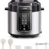 COMFEE’ Pressure Cooker 6 Quart with 13 Cooking Functions, Olla de Presion Non-Stick Pot Yogurt Maker Rice Cooker Slow Cooker Sauté Steamer, Healthy Ceramic Inner Pot