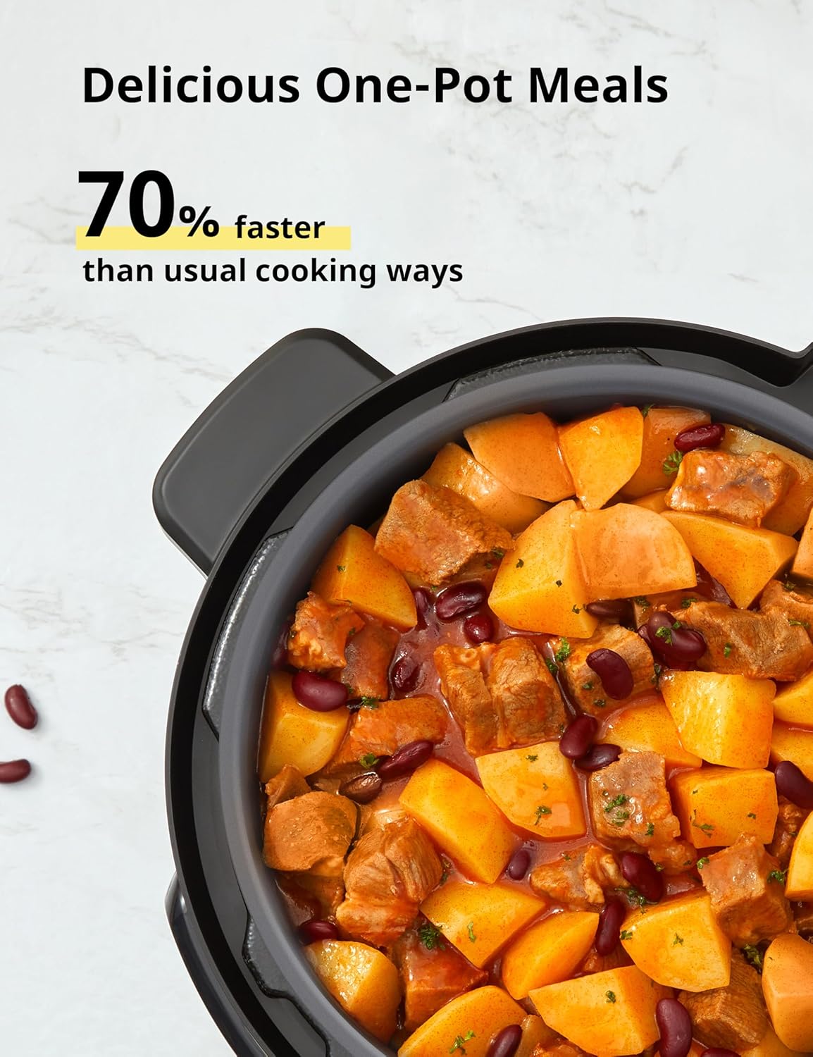 COMFEE’ Pressure Cooker 8 Quart with 16 Cooking Functions, Olla de Presion Non-Stick Pot Yogurt Maker Rice Cooker Slow Cooker Sauté Steamer, Healthy Ceramic Inner Pot0