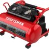 CRAFTSMAN Air Compressor 2 Gallon Portable Hot Dog Compressor 1/3HP Max 125 PSI Oil-Free Maintenance Free Light Weight Air Tools