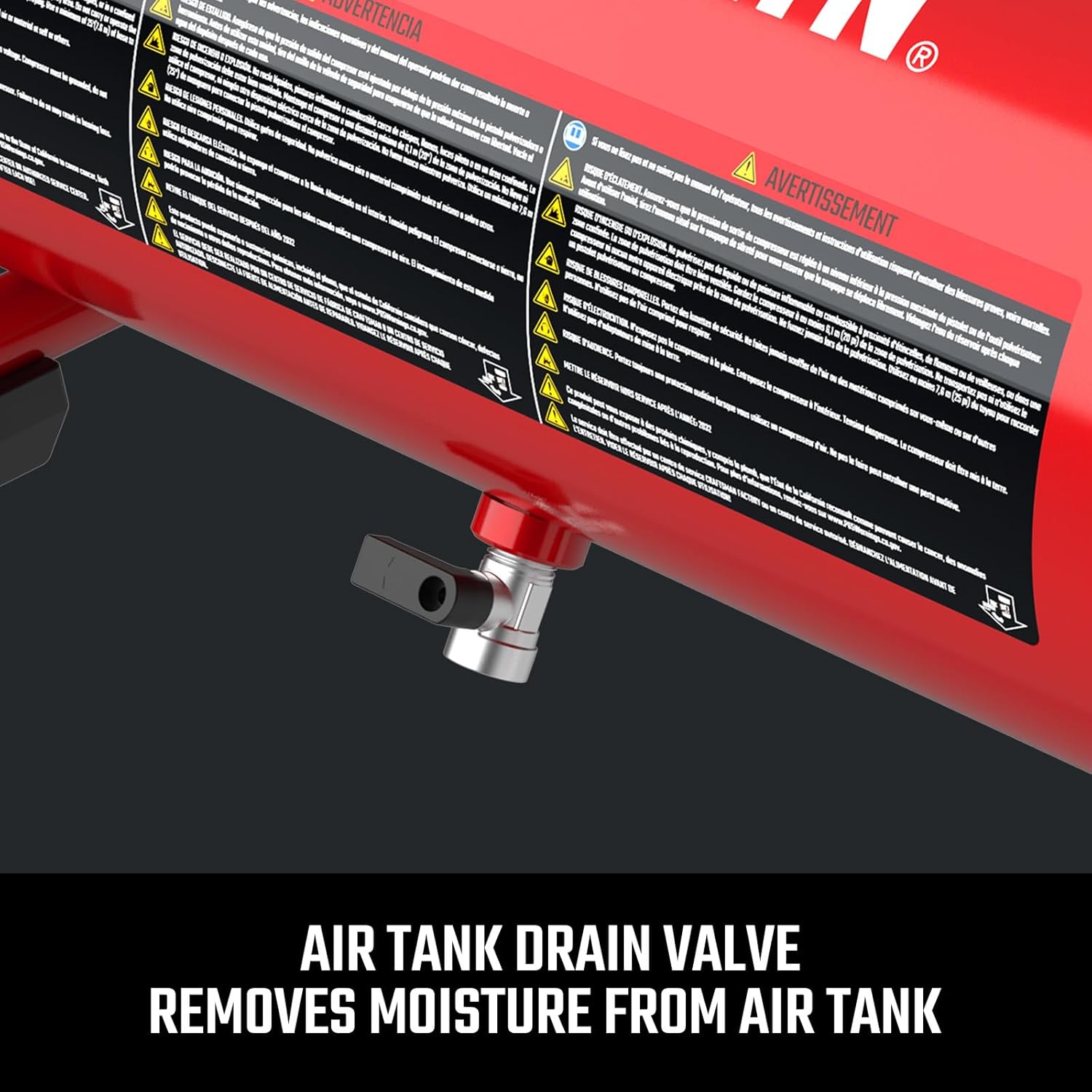 CRAFTSMAN Air Compressor 2 Gallon Portable Hot Dog Compressor 1 3HP Max 125 PSI Oil-Free Maintenance Free Light Weight Air Tools3