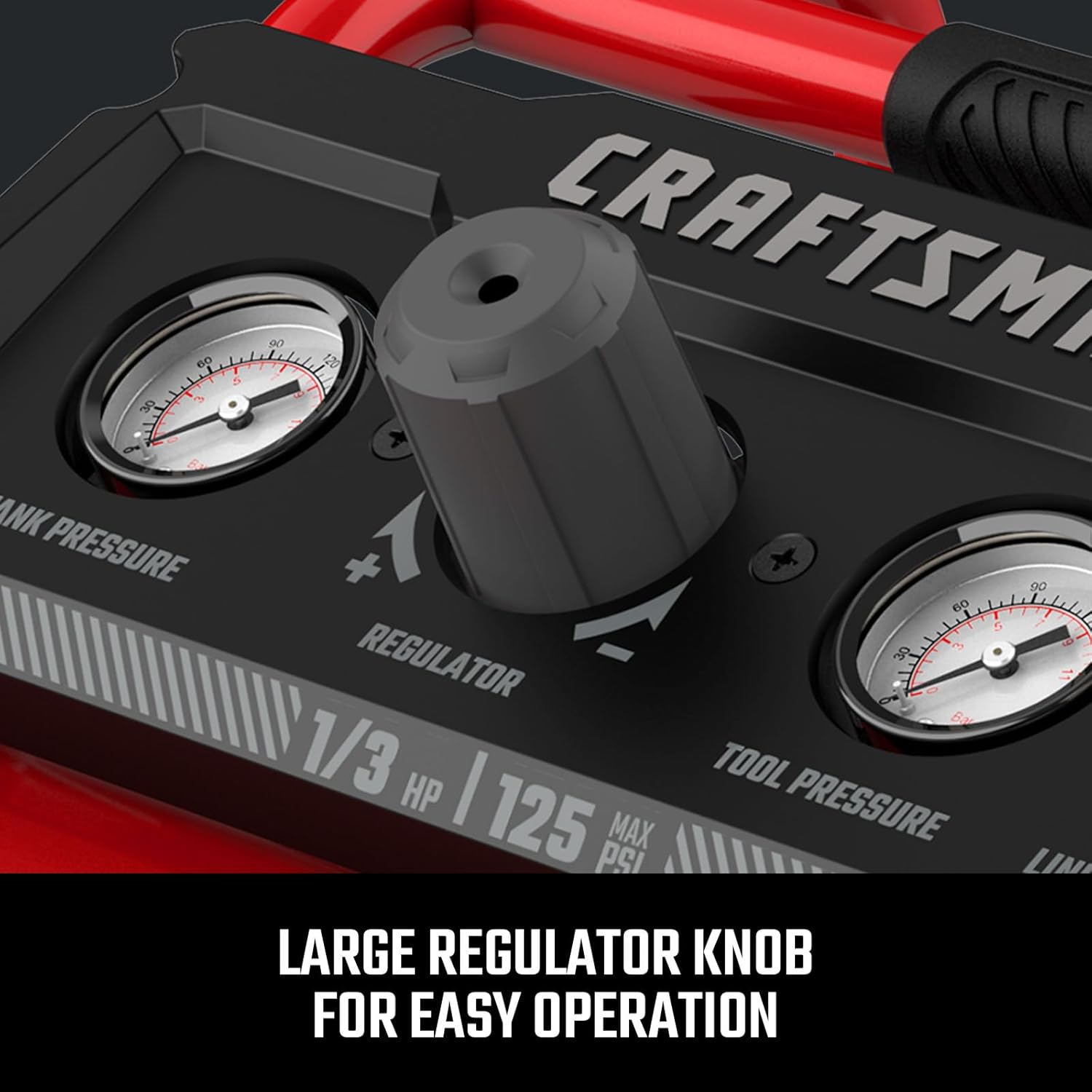 CRAFTSMAN Air Compressor 2 Gallon Portable Hot Dog Compressor 1 3HP Max 125 PSI Oil-Free Maintenance Free Light Weight Air Tools5