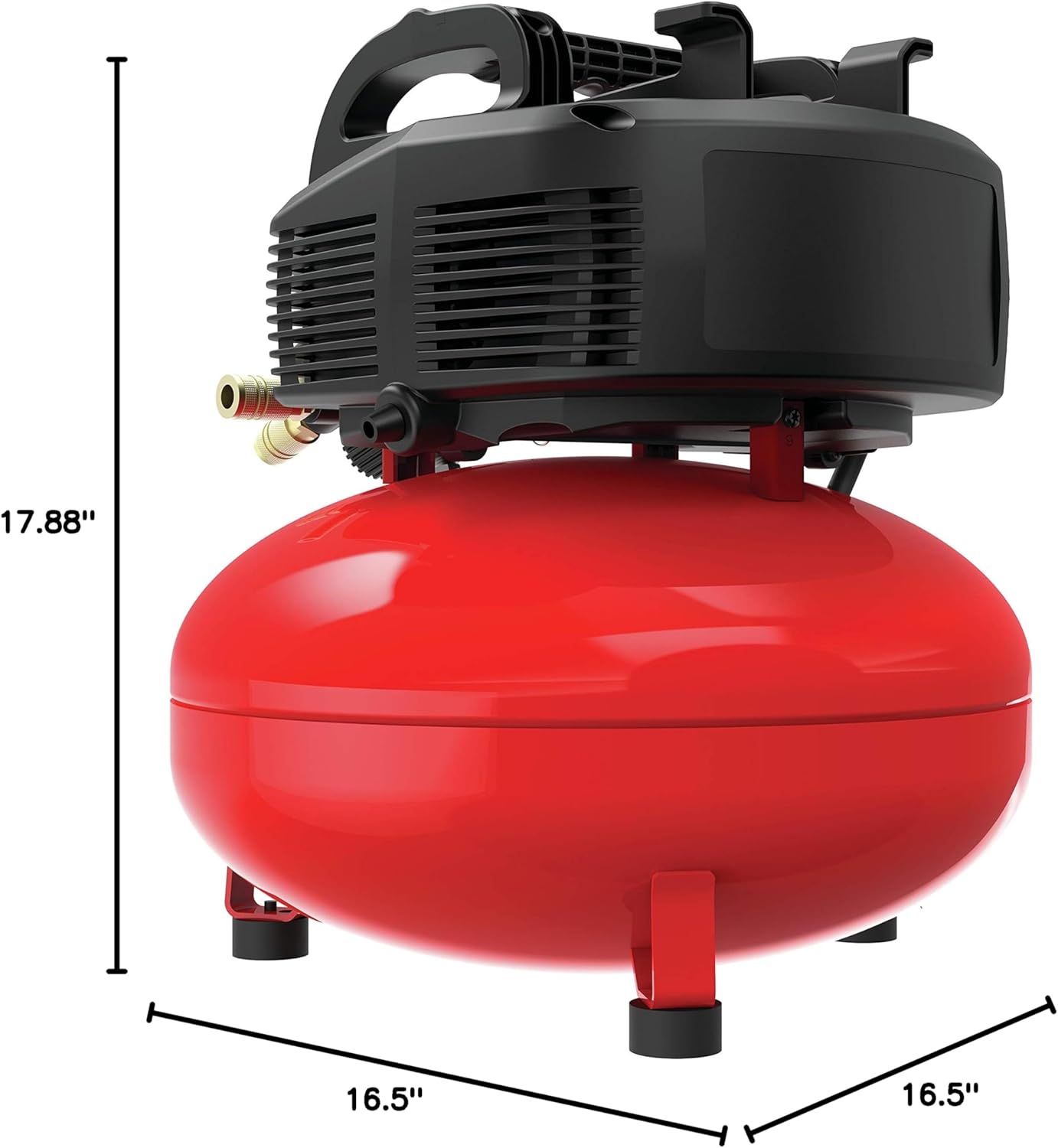 CRAFTSMAN Air Compressor, 6 Gallon, Pancake, Oil-Free with 13 Piece Accessory Kit (CMEC6150K)-