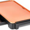 CRUX XL Electric Griddle in Titanium with Nonstick Ceramic Coating, Cool-Touch Handles, and Slide-Out Drip Tray - Indoor Grill for Breakfast, Eggs, Pancakes, and Burgers