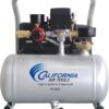 California Air Tools CAT-1P1060S Light & Quiet Portable Air Compressor, Lightweight, Ultra Quiet, Oil-Free, 1 Gallon Steel Tank, .6 HP, 56 dBA Noise Level, Silver