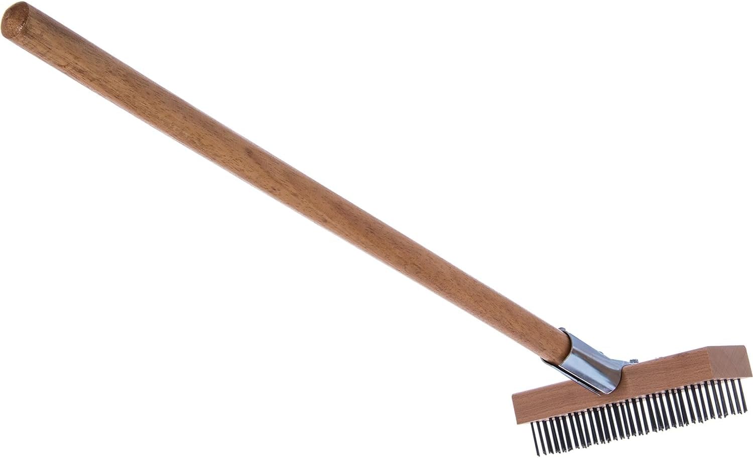 Carlisle FoodService Products Wood Oven Grill Brush & Scraper with Handle, 30 Inches, Natural3