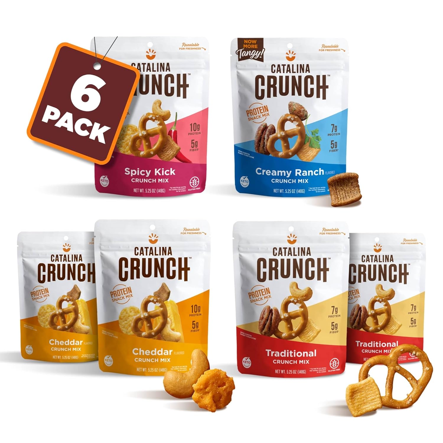 Catalina Crunch Mix Protein Snack Mix Variety Pack Keto Friendly, Low Carb, Keto Snacks, Pack of 6 Catalina Crunch Mix Protein Snack Mix Variety Pack Keto Friendly, Low Carb, Keto Snacks, Pack of 6