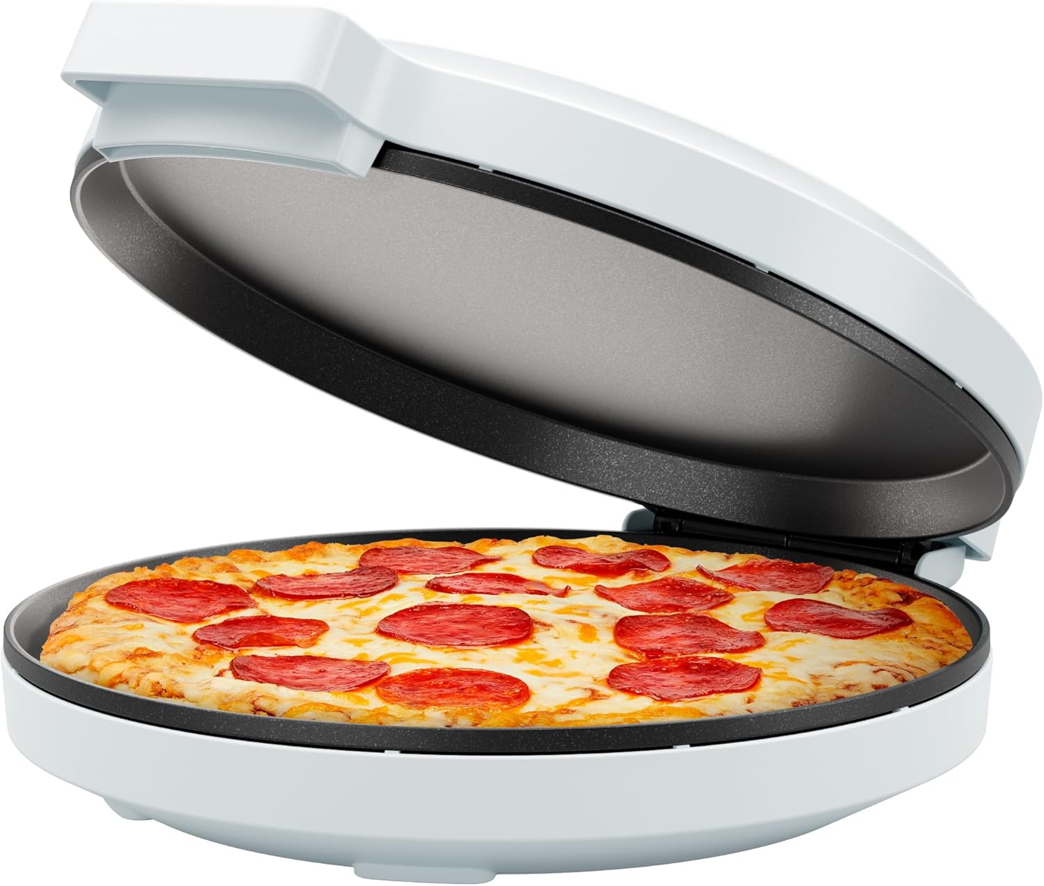Chefman Everything Maker & Pizza Oven – 1440W Countertop Electric Pizza Maker with 12” Nonstick Cooking Plates, Make Pizza, Quesadillas, Omelettes and More, with Indicator Lights and Vertical Storage Chefman Everything Maker & Pizza Oven – 1440W Countertop Electric Pizza Maker with 12” Nonstick Cooking Plates, Make Pizza, Quesadillas, Omelettes and More, with Indicator Lights and Vertical Storage