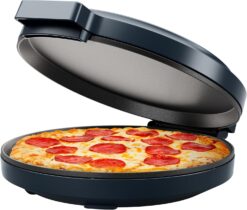 Chefman Everything Maker & Pizza Oven – 1440W Countertop Electric Pizza Maker with 12” Nonstick Cooking Plates, Midnight