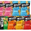 Chicken Chip Variety Pack by Wilde Chips, Pink Salt, Sea Salt and Vinegar, Nashville Hot, Chicken and Waffles, Buffalo, and Jalapeno, 2.25oz Bag (8 Pack)