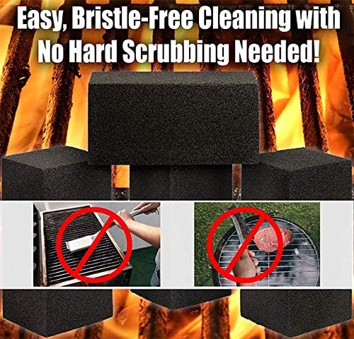 Commercial Grade Grill Cleaning Brick Bulk 12 Pack by Avant Grub. Pumice Stone Cleaner Tool Cleans and Sanitizes Restaurant Flat Top Grills or Griddles Effectively Without Harsh Chemicals or Abrasives5