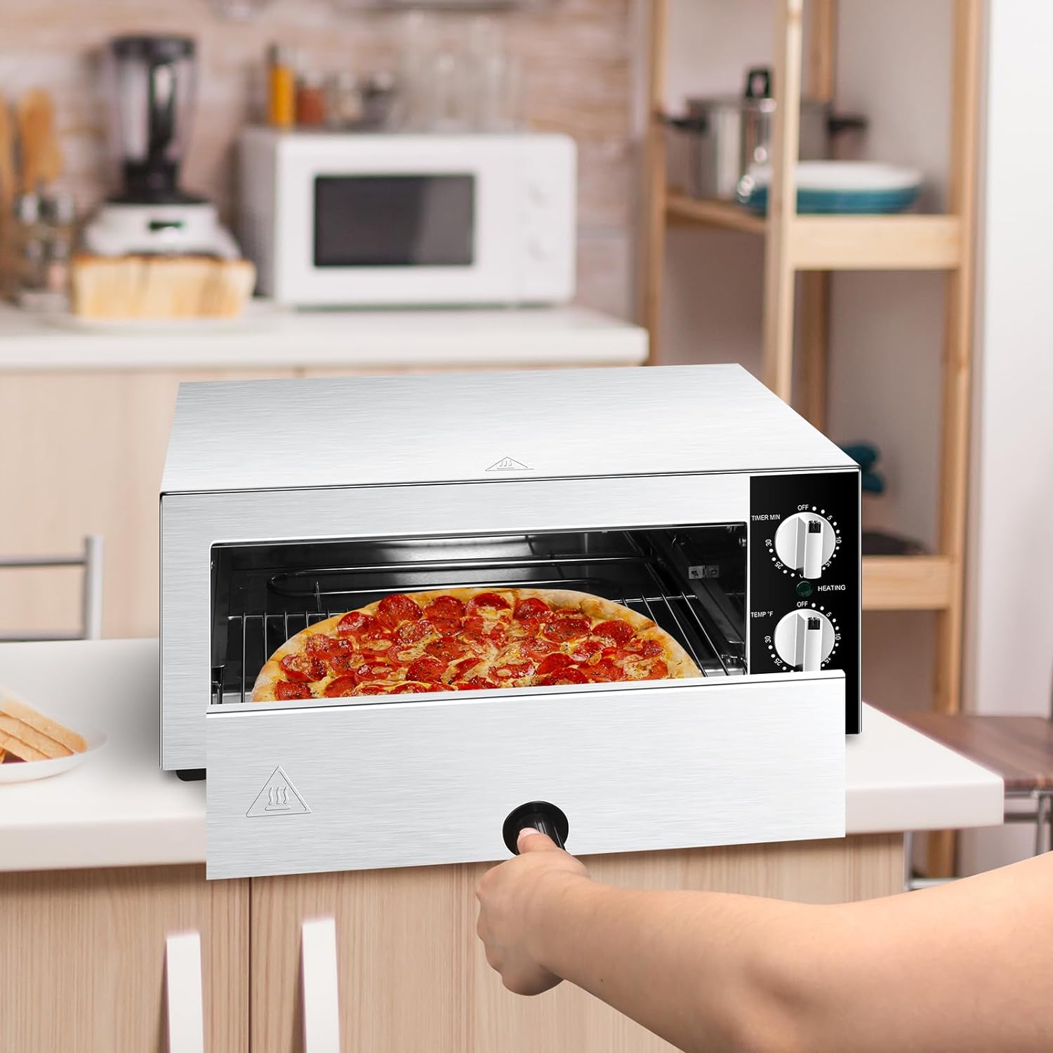 Countertop Electric Pizza Oven and Snack Oven4