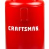 Craftsman Air Compressor, 20 Gallon Oil-Free 1.8 HP Max 175 PSI Pressure Two Quick Couplers Big Capacity, Red- CMXECXA0232043