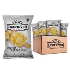 Deep River Snacks Original Sea Salt Kettle Cooked Potato Chips, 1-Ounce (Pack of 80)