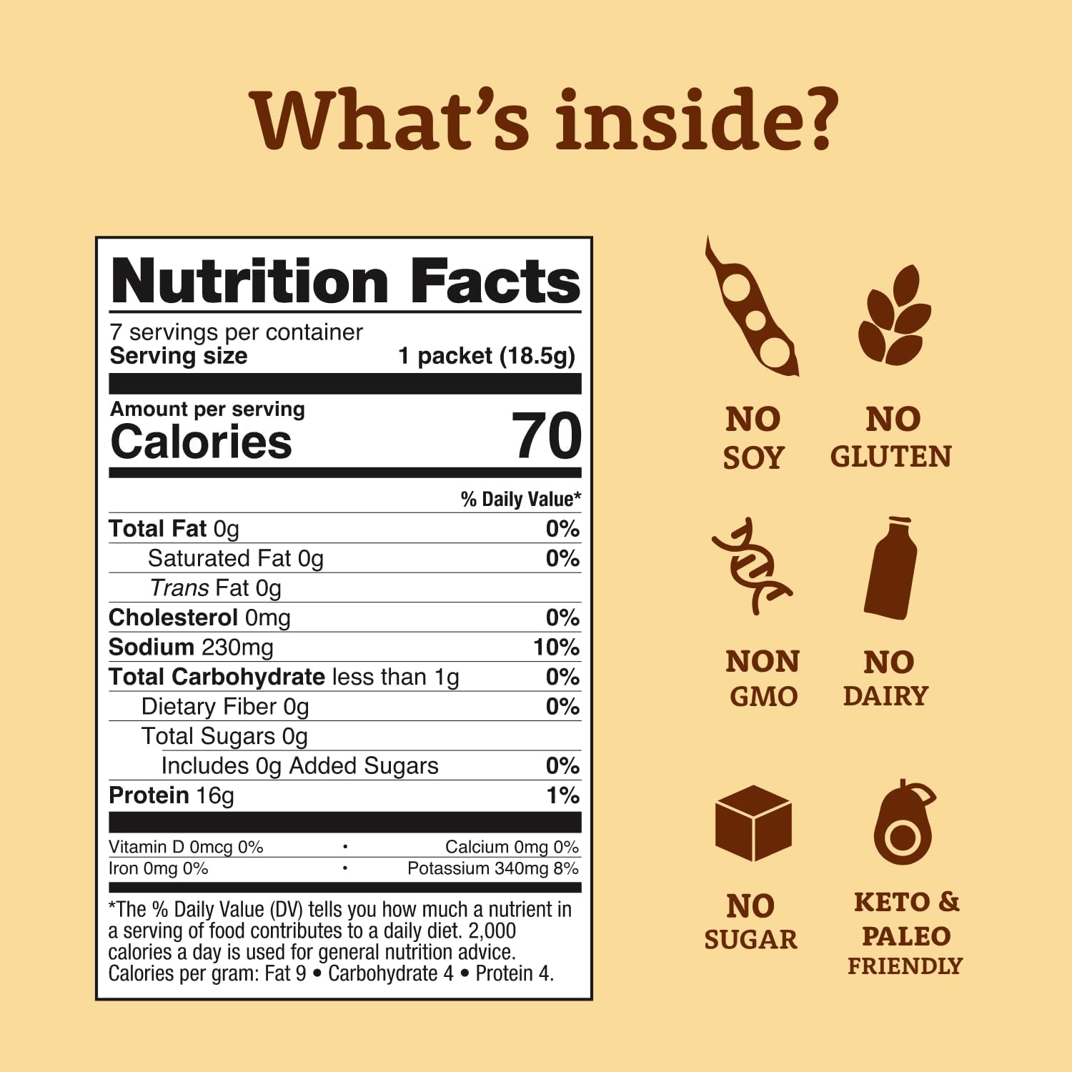 Dr. Kellyann Bone Broth Collagen Powder Packets (7 Servings) – 16g Protein, Grass-Fed Hydrolyzed Collagen, Keto & Paleo-Friendly 2