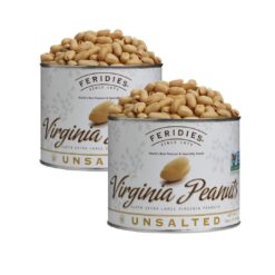FERIDIES 36 oz Can Unsalted Virginia Peanuts 2 Pack