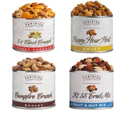 FERIDIES Sweet and Spicy Snack and Trail Mix Assortment (Rt.58 Trail Mix, Campfire Crunch, Happy Hour Heat, and 5'O Clock Crunch) - 36 ounces Total
