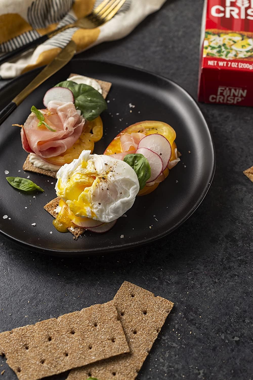 Finn Crisp Caraway Sourdough Rye Thins, Caraway Crispbread, 7 Ounce Boxes (Pack of 9)7