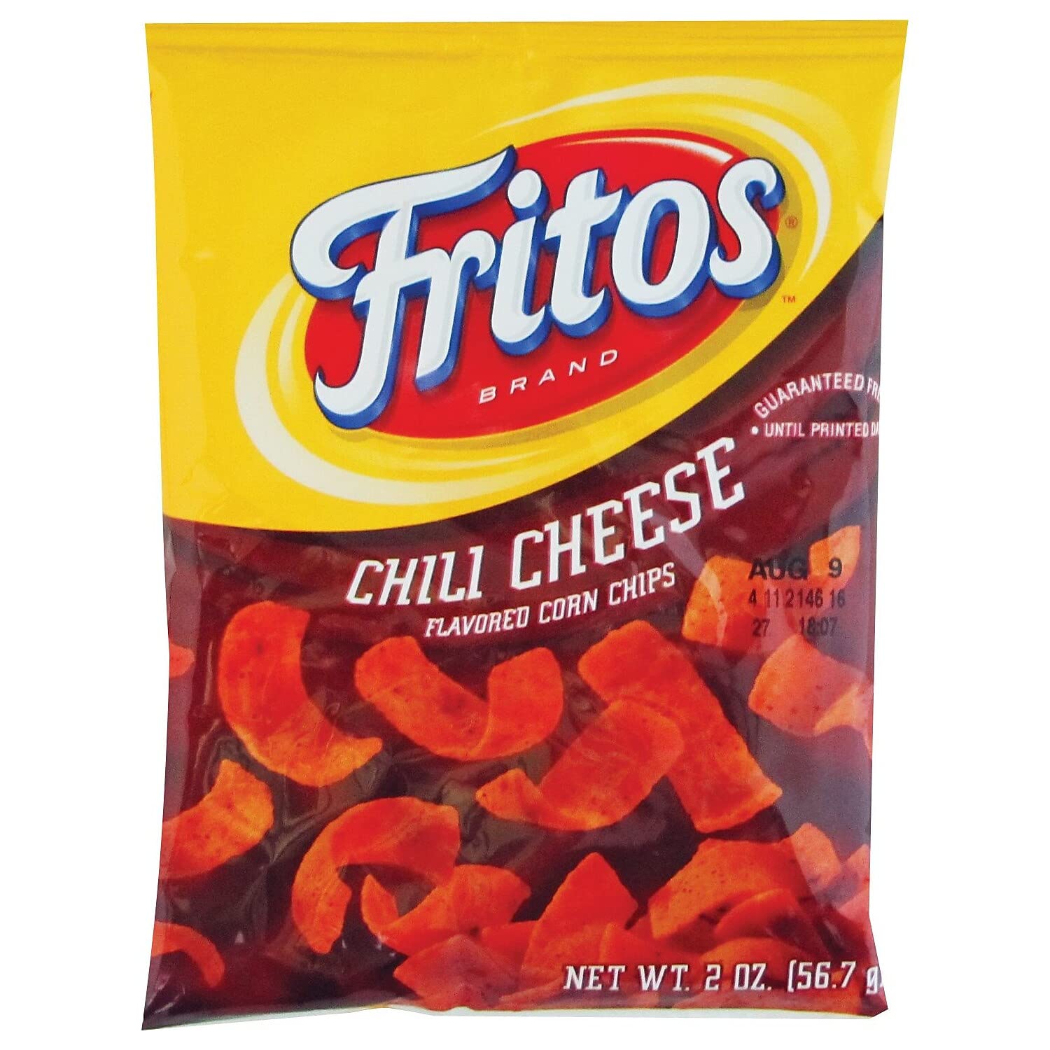 Fritos Corn Chips, Chili Cheese, 2-Ounce Large Single Serve Bags (Pack of 64) Fritos Corn Chips, Chili Cheese, 2-Ounce Large Single Serve Bags (Pack of 64)