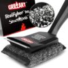 GRILLART Grill Brush Bristle Free, SteamWizards [Ultra Safe & Efficient] Grill Cleaner Brush with 1 Replacement Head, for Cast Iron and Stainless Steel Grates, BBQ Grill Brush for Outdoor Grill