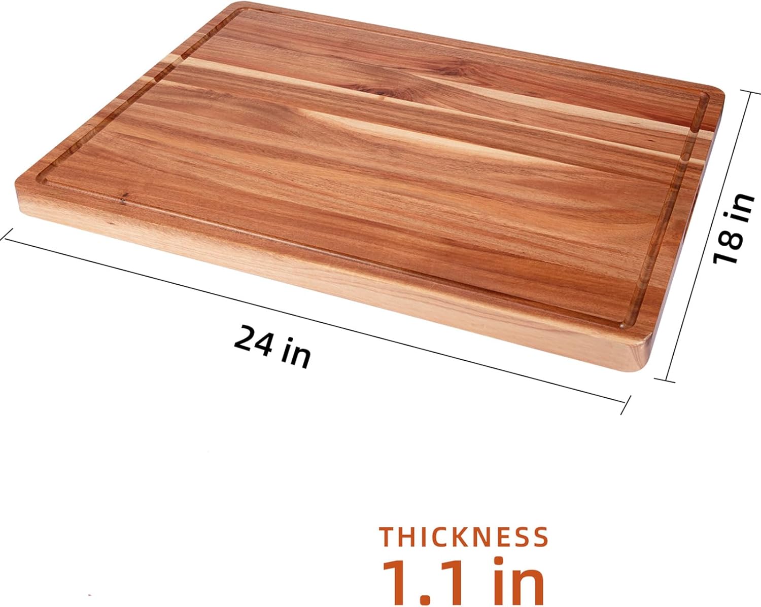 GaoMon 24 x 18 In Acacia Cutting Boardfor Kitchen, XXL Extra Large Charcuterie Cheese Platter Serving Tray, Food Prep and Serving Boards, Chopping Boards for Meal Vegetables and Cheese6