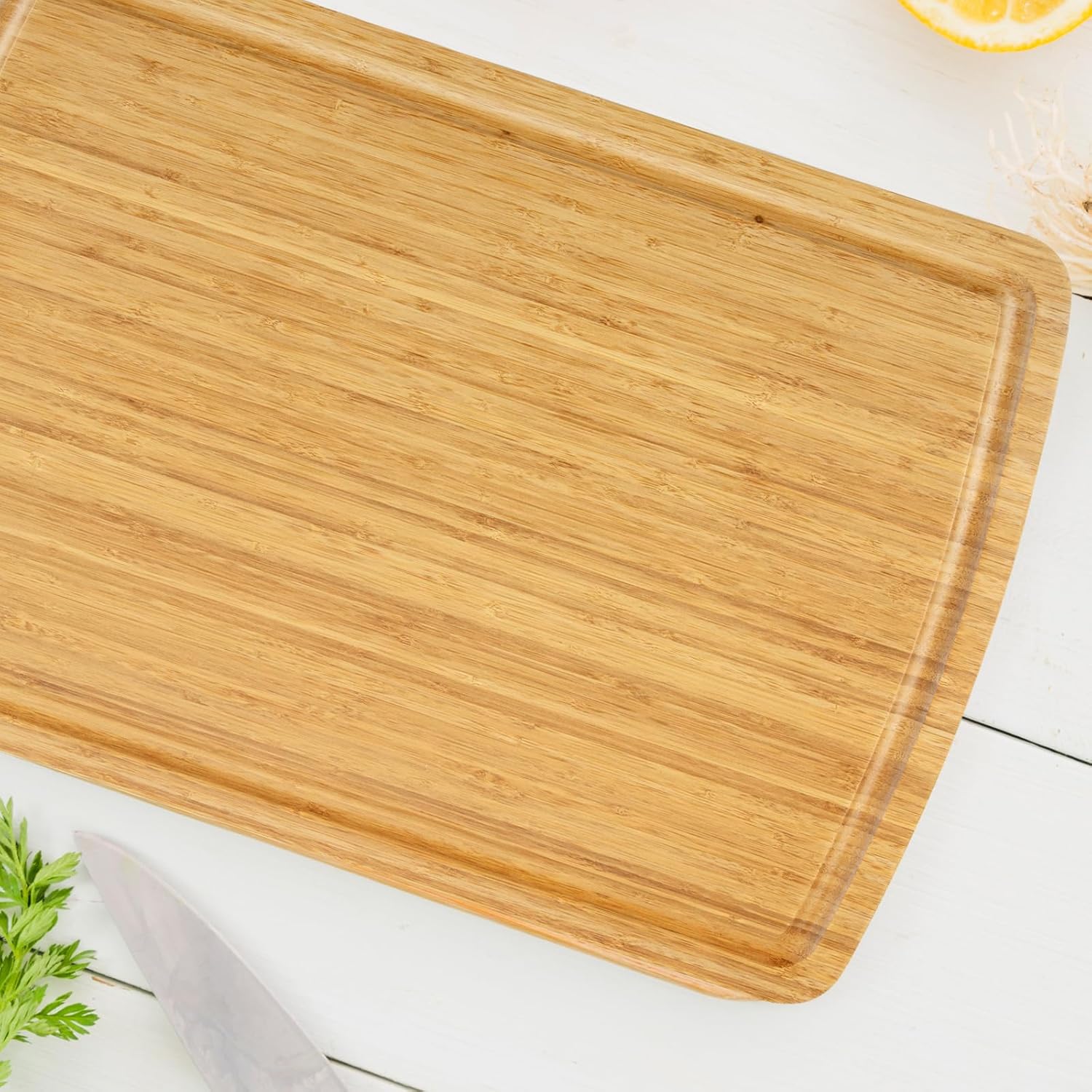 GaoMon 30 Extra Large Bamboo Cutting Board, XXXL Wood Cutting Board for Stove Top, Noodle Board, Over the Sink Cutting Board, Turkey Carving Board, Chopping Board for Meat Vegetables Cheese8