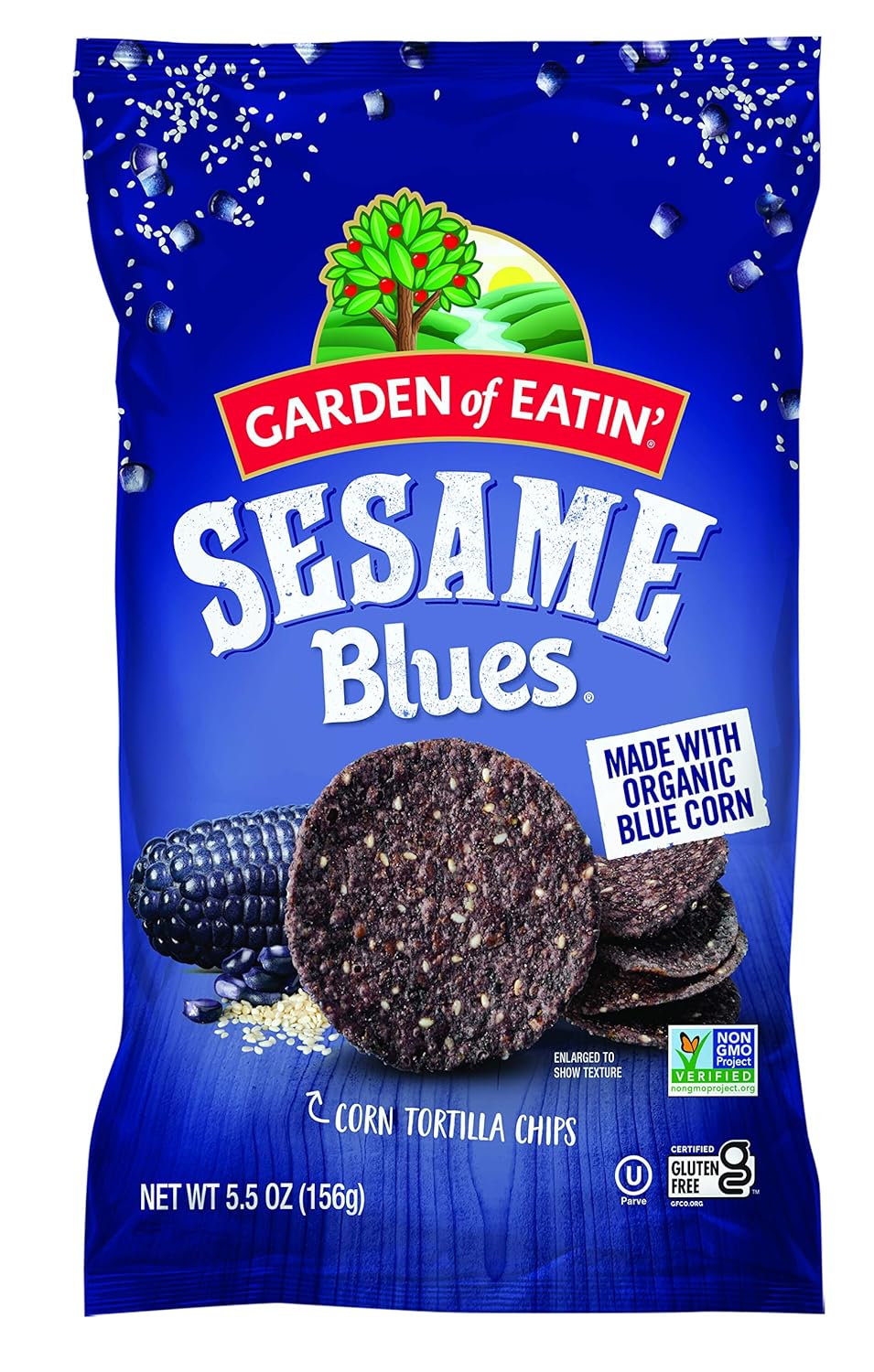 Garden of Eatin' Tortilla Chips, Sesame Blues, 5.5 oz (Pack of 12) Garden of Eatin' Tortilla Chips, Sesame Blues, 5.5 oz (Pack of 12)