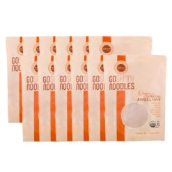 GoSkinny Noodles Angel Hair (12), Organic, Odorless Shirataki & Konjac Pasta, Low Carb, Low Calorie, Gluten Free, Vegan, Kosher, Keto, Paleo-Friendly, Ready in Minutes