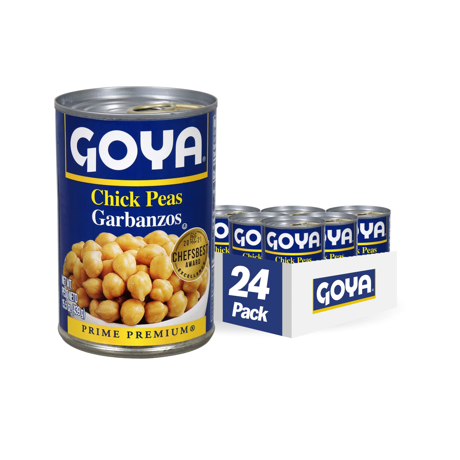 Goya Foods Chick Peas, 15.5 Ounce (Pack of 24) Goya Foods Chick Peas, 15.5 Ounce (Pack of 24)
