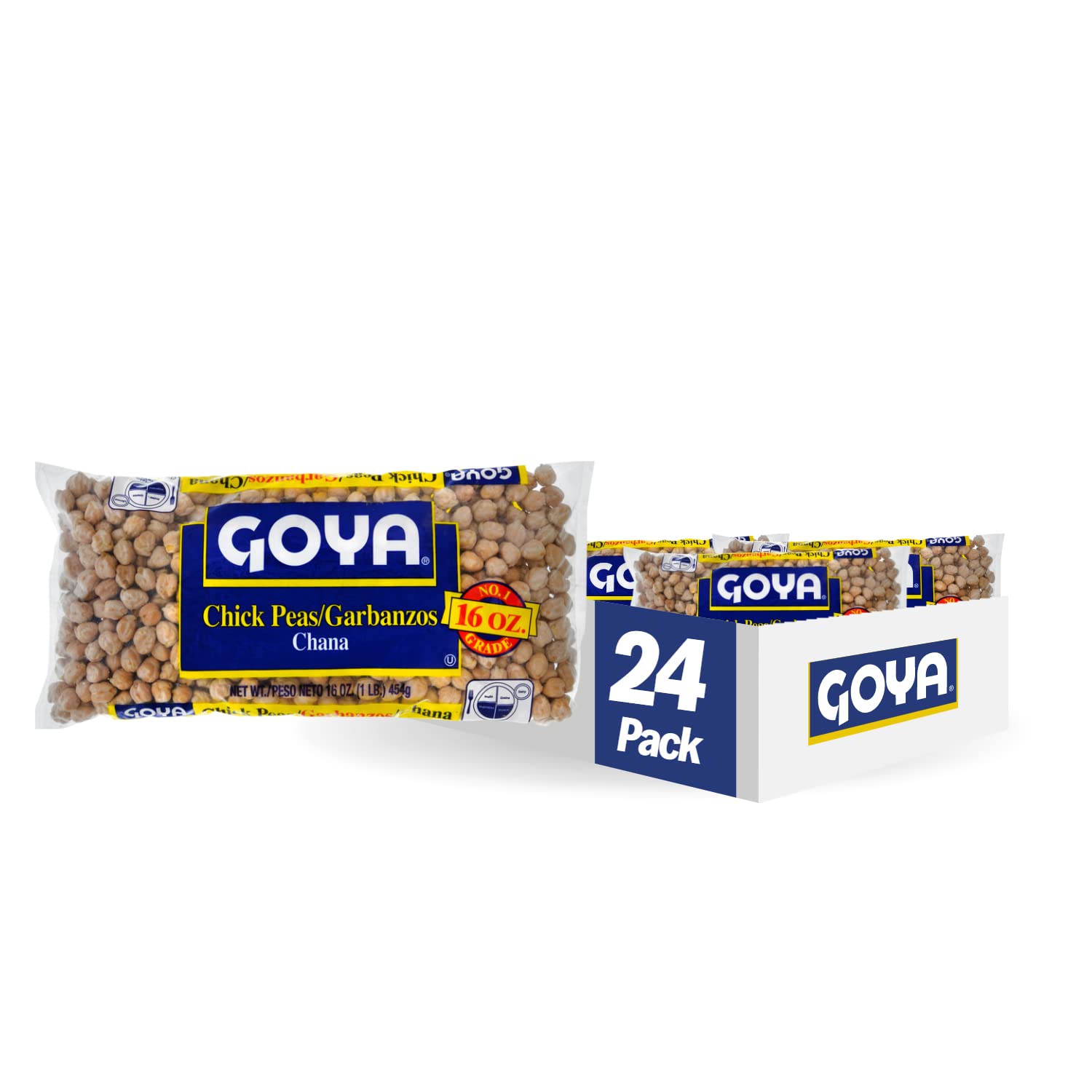Goya Foods Chick Peas, Garbanzo Beans, Dry, 16 Ounce (Pack of 24) Goya Foods Chick Peas, Garbanzo Beans, Dry, 16 Ounce (Pack of 24)