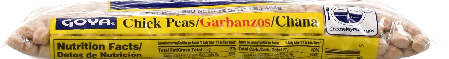 Goya Foods Chick Peas, Garbanzo Beans, Dry, 16 Ounce (Pack of 24)5