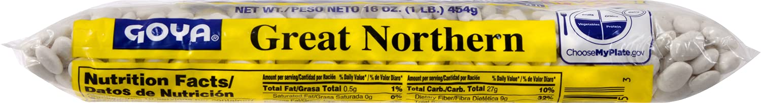 Goya Foods Great Northern Beans, Dry, 16 Ounce (Pack of 24)3