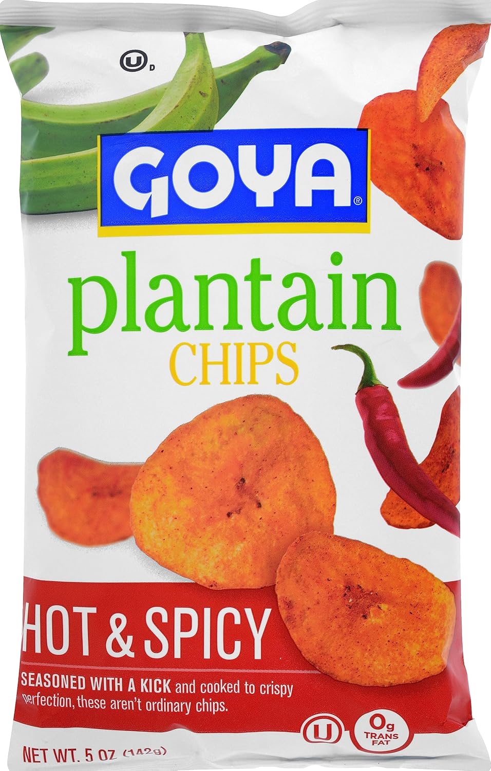Goya Foods Plantain Chips, Hot & Spicy, 5 Ounce (Pack of 12)1