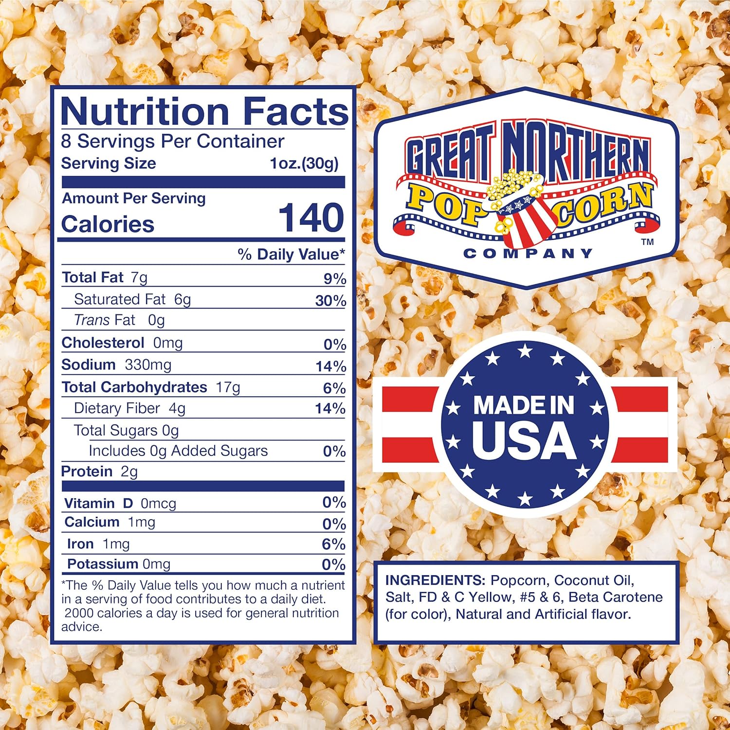 Great Northern Popcorn Company Movie Theater Style 40-Count Popcorn Packs Pre-Measured 8-Ounce All-in-One Kernel, Salt, Oil Packets for Popping Machines, 8 Ounce (Pack of 40)4