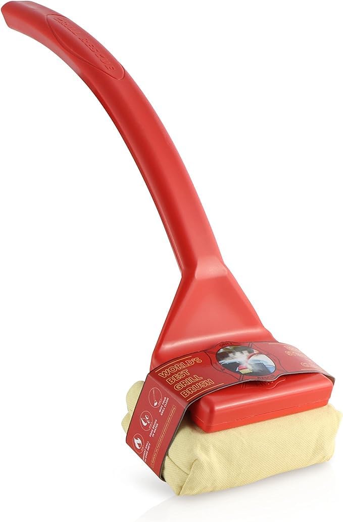 Grill Rescue BBQ Replaceable Scraper Cleaning Head, Bristle Free - Durable and Unique Scraper Tools for Cast Iron or Stainless-Steel Grates, Barbecue Cleaner (Non Scraper Brush) Grill Rescue BBQ Replaceable Scraper Cleaning Head, Bristle Free - Durable and Unique Scraper Tools for Cast Iron or Stainless-Steel Grates, Barbecue Cleaner (Non Scraper Brush)