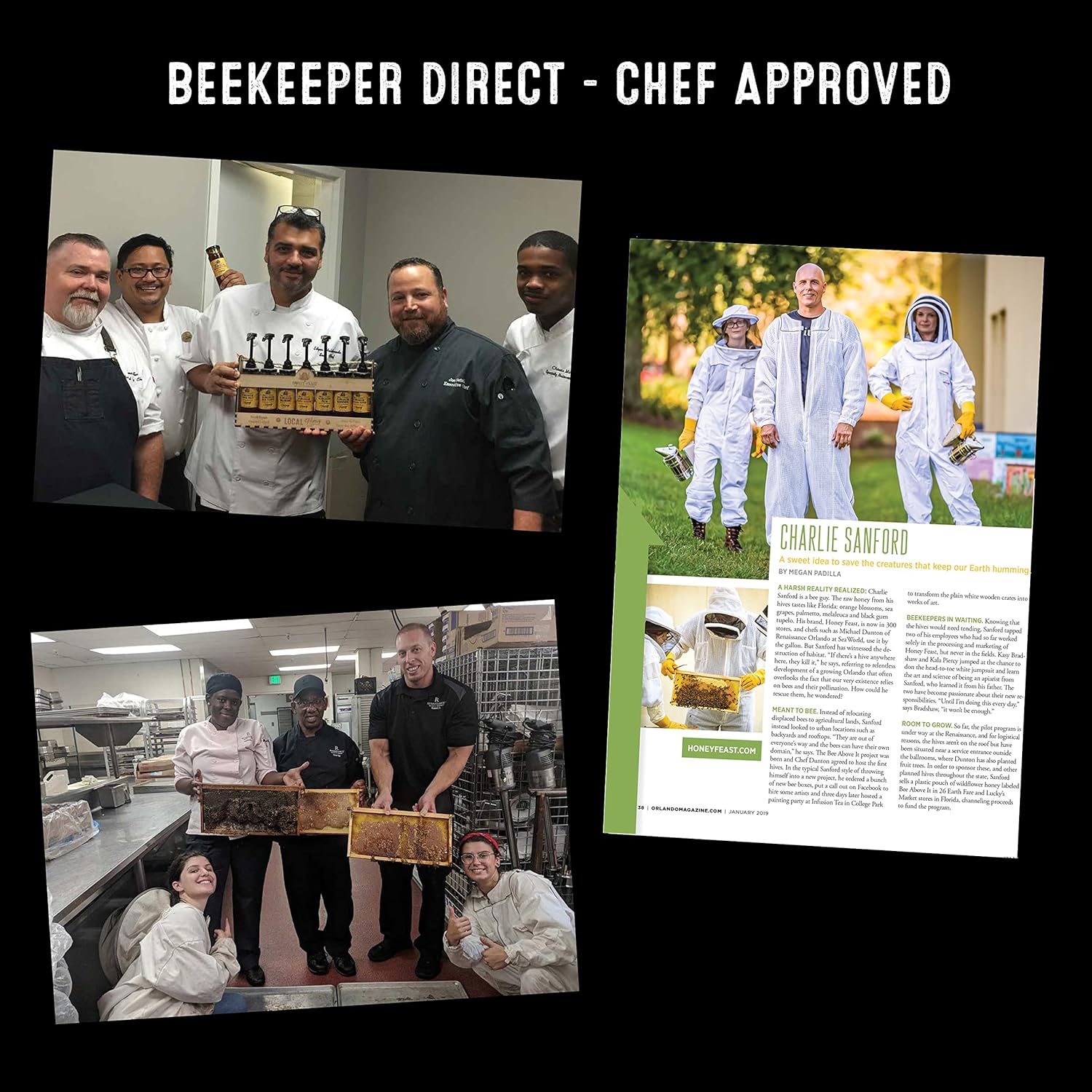 HONEY FEAST Raw Orange Blossom Honey - 6lb Bulk Honey, All Natural, Unfiltered, Unheated Honey from Oranges, Perfect for Sweetening & Baking3