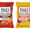 Hal's New York Kettle Cooked Potato Chips, Gluten Free, 2oz (BBQ Variety, Pack of 24)
