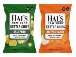Hal's New York Kettle Cooked Potato Chips, Gluten Free, 2oz (Spicy Variety, Pack of 24)