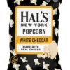 Hal's New York Kettle Cooked Potato Chips, Gluten Free (White Cheddar Popcorn, 0.90 oz Bag (Pack of 24))