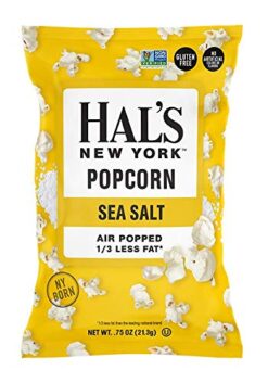 Hal's New York Popcorn Sea Salt, Gluten Free, 0.75 oz (Pack of 24)
