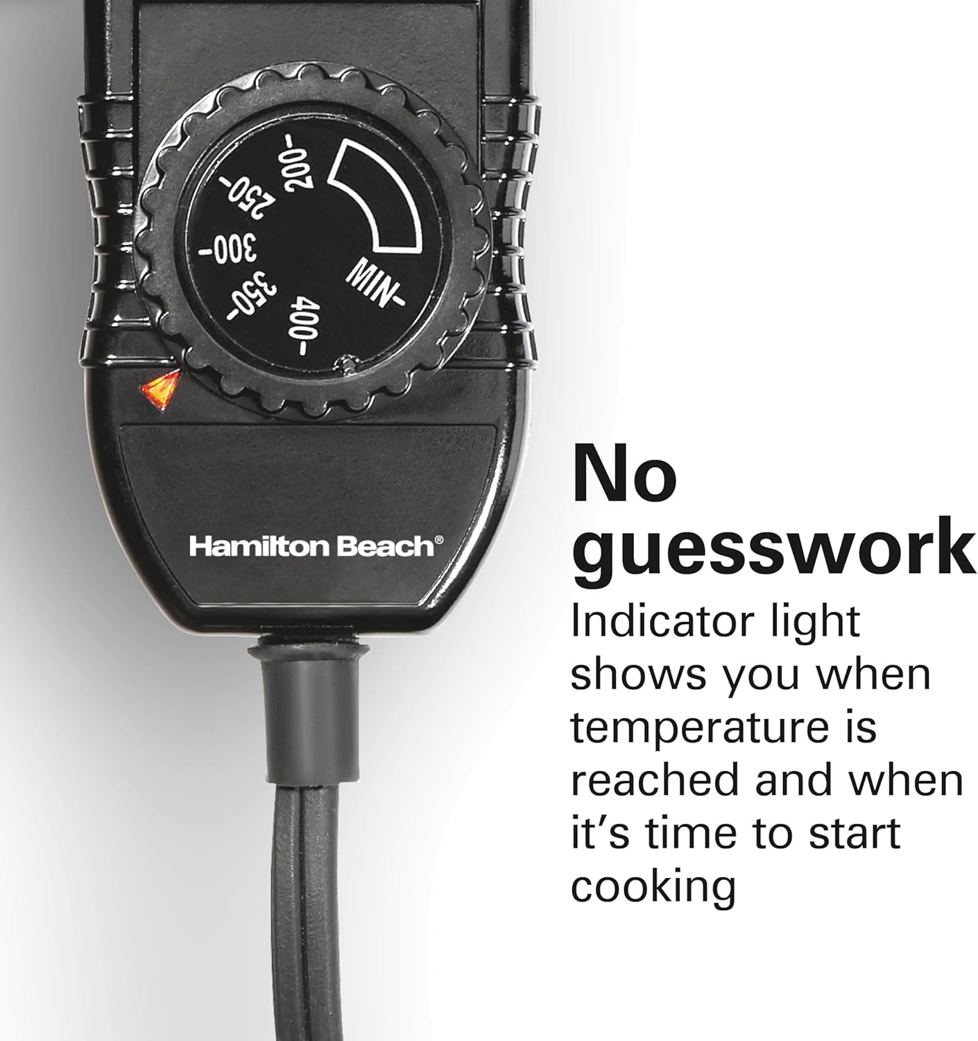 Hamilton Beach 200 Sq. In. Electric Griddle With Adjustable Temperature for 200 to 400 degrees, PTFE & PFOA Free Durathon Ceramic Reversible Nonstick Surface, Black (38522)0