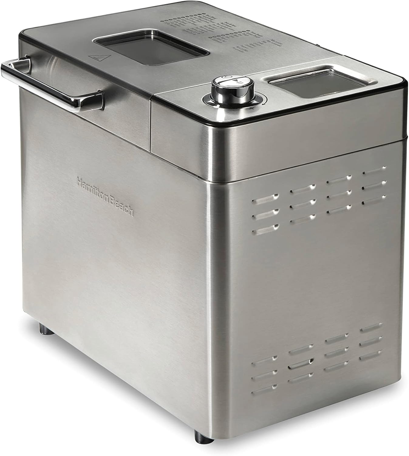 Hamilton Beach 29890 Premium Dough & Bread Maker Machine with Auto Fruit and Nut Dispenser, 2 lb. Loaf Capacity, 21 Programmable Settings Includes Gluten Free+Keto, Stainless Steel Hamilton Beach 29890 Premium Dough & Bread Maker Machine with Auto Fruit and Nut Dispenser, 2 lb. Loaf Capacity, 21 Programmable Settings Includes Gluten Free+Keto, Stainless Steel