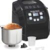 Hamilton Beach Bread Maker Machine, Digital, Programmable, 12 Settings + Gluten Free, Dishwasher Safe PFAS-Free Nonstick Pan + Kneading Paddle, 2 lb Capacity, Black (29982)