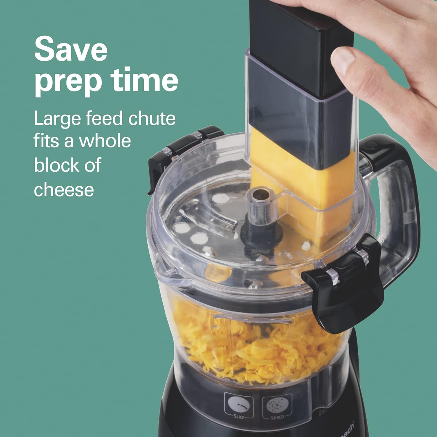Hamilton Beach Stack & Snap 4-Cup Mini Food Processor & Vegetable Chopper, 250 Watts, for Slicing, Shredding, and Puree, Black (70510)7